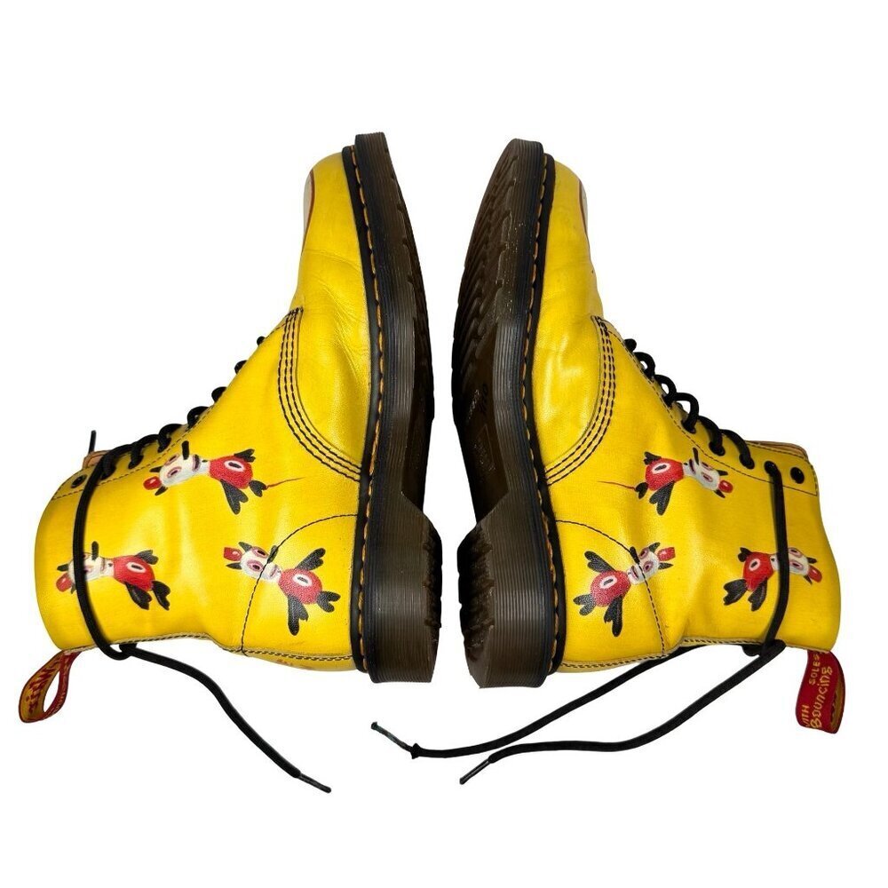 Dr Martens Pascal BootsGary Baseman Punk Toby Limited Edition Rare Sz L-10 M-9 - Picture 5 of 14
